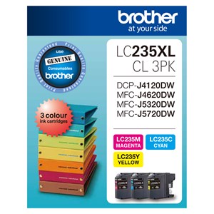 Brother High Yield 3 Colour Ink Cartridge Pack to Suit DCP-J4120DW, MFC-J4620DW, MFC-J5720DW